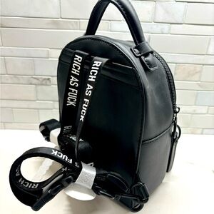 MINI BLACK BACKPACK women leather NEW